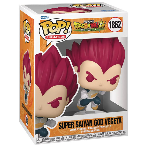 Funko POP #1862 Dragon Ball Super Broly Movie Super Saiyan God Vegeta Punching Figure